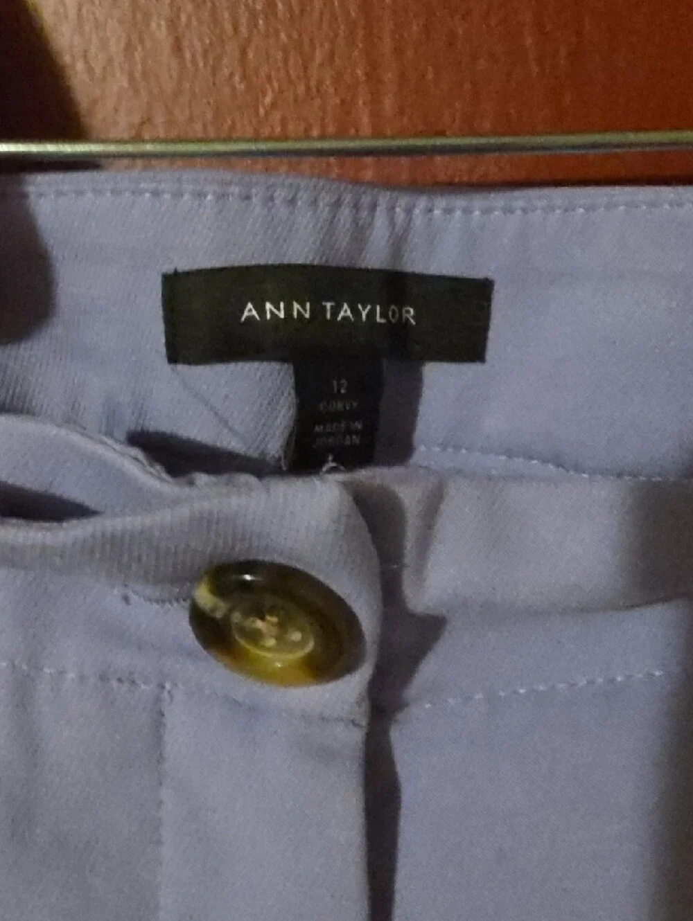 Ann Taylor Kare Lilac Wide Leg Pants - Picture 3 of 6